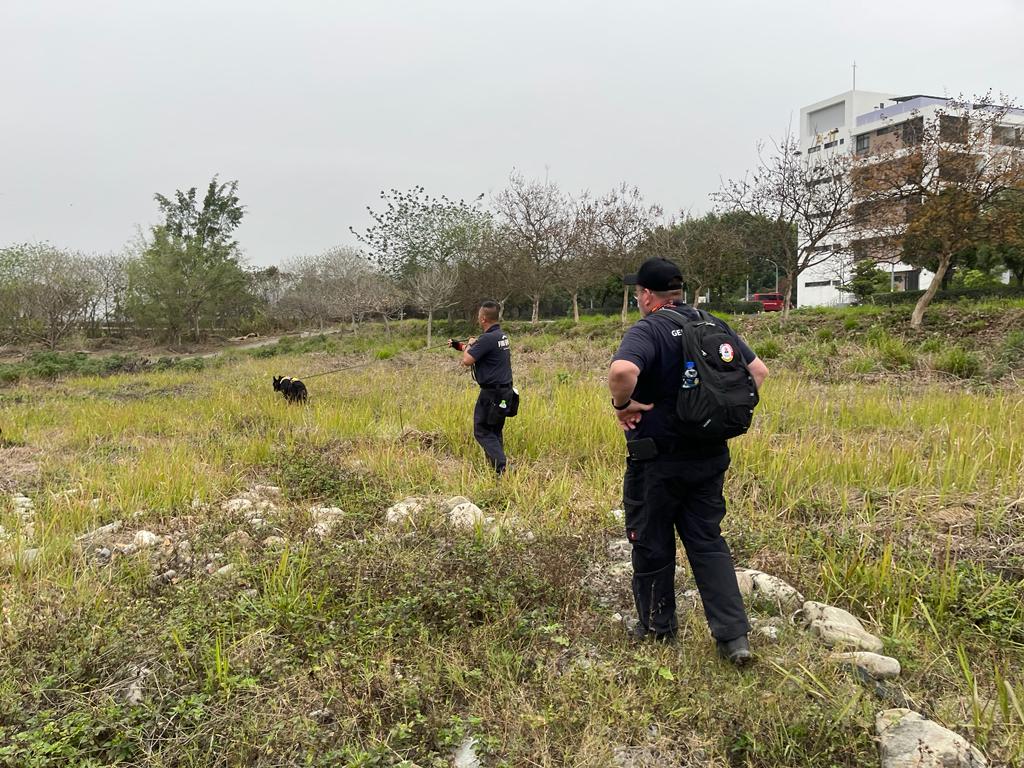 Mantrailing Prüfung Einsatzkräfte aus Taiwan